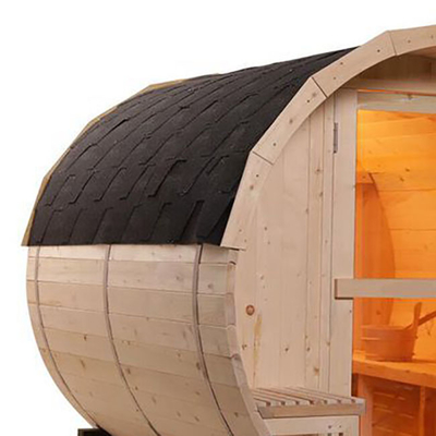 Sauna del barril de vino de madera de pino del jardín del sitio de la sauna del aire libre de la secoya de 4 personas