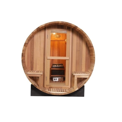 Madera Cedar Outdoor Sauna Room de la sauna del barril de la persona de la atención sanitaria 4 de la familia