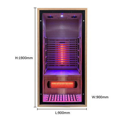 Infrarrojo coloreado de la luz de las estrellas del sitio 7 caseros interiores de la sauna del hombre de ETL uno pequeños