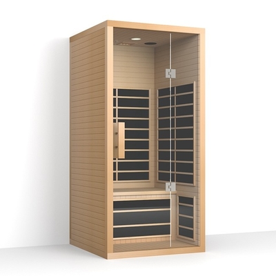 sauna infrarroja roja de 1350W Cedar Sauna Room Indoor Far para la sola persona