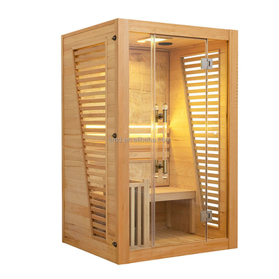 Sauna mojada de la cicuta al aire libre tradicional y OEM para dos personas del sitio de vapor