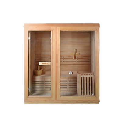 Madera sólida interior del sitio casero de la sauna de la persona del banco 2 del doble del ODM