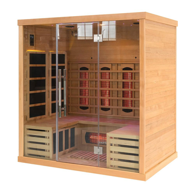 2700W hogar Cedar Ozone Far Infrared Sauna rojo para adelgazar el cuerpo