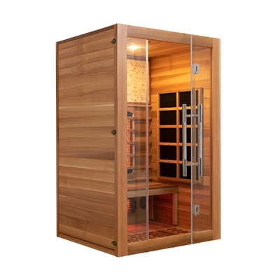 Gente roja de Cedar Home Sauna Traditional Two del espectro completo