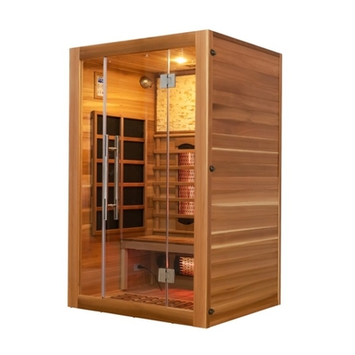 Gente roja de Cedar Home Sauna Traditional Two del espectro completo