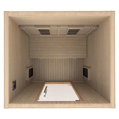 Sitio eléctrico rojo de la sauna de Cedar Wooden Pure Infrared Home para la aptitud del cuerpo