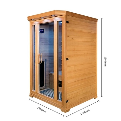 Sitio infrarrojo de la sauna de la persona casera de encargo de la cicuta 2 con el ionizador del oxígeno
