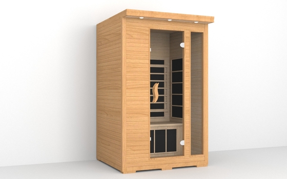 Sauna infrarroja de la persona llena interior del espectro 2 con la ventana de ventilación
