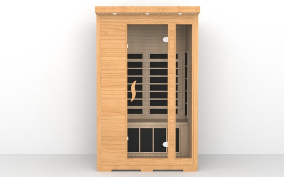 Sauna infrarroja de la persona llena interior del espectro 2 con la ventana de ventilación
