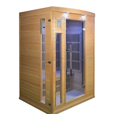 2 saunas infrarrojas secas de madera del hogar de la sauna de la persona 1750w interiores