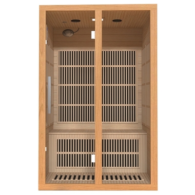 Sauna infrarroja de la persona roja canadiense casera de Cedar Wood 2 para esculpir del cuerpo