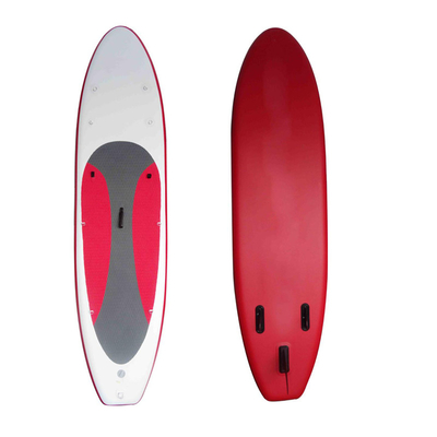 El adulto se levanta sorbo que el tablero de paleta inflable explota la tabla hawaiana de Paddleboard