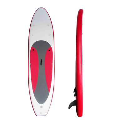 El adulto se levanta sorbo que el tablero de paleta inflable explota la tabla hawaiana de Paddleboard