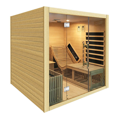 El espectro completo ISO9000 combinó el sitio infrarrojo de la sauna del vapor para la persona de la familia 3