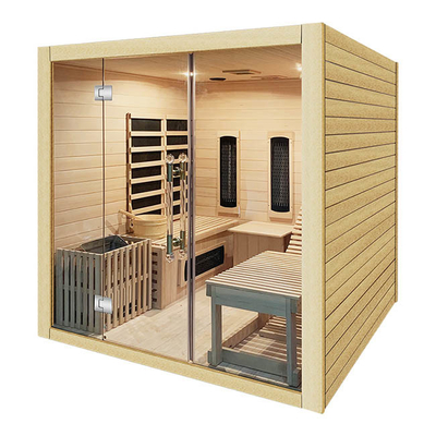 El espectro completo ISO9000 combinó el sitio infrarrojo de la sauna del vapor para la persona de la familia 3