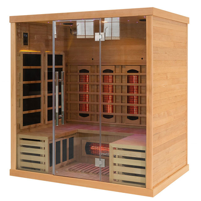 Persona interior infrarroja lejana de Smartmak Cedar Sauna 2