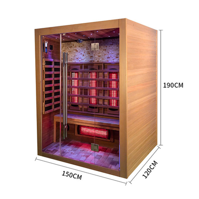 Persona radiante de la sauna 2 de la salud de la sauna canadiense casera del balneario de la cicuta del ODM