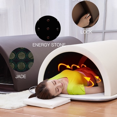 sauna infrarroja de la bóveda delgada portátil 1200W para el salón de belleza de la cama de la fumigación