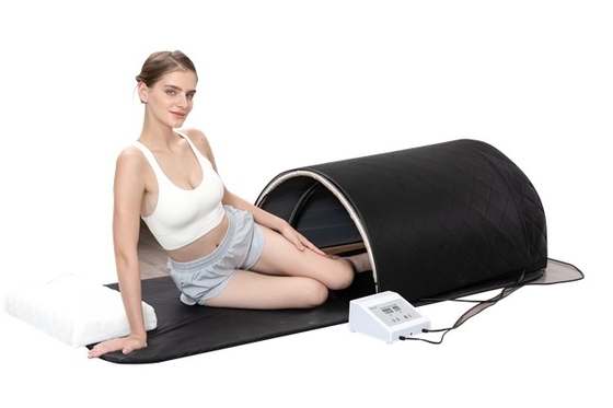 la bóveda infrarroja portátil de la sauna del abeto 900W coloca la cama para adelgazar del cuerpo